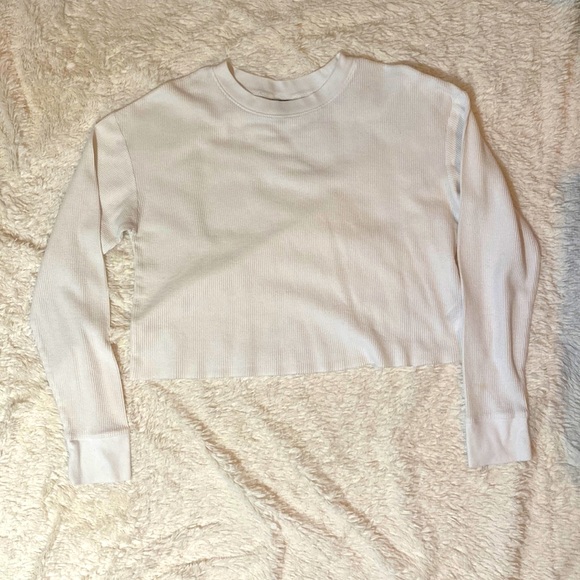 White crop top long sleeve - Picture 1 of 2